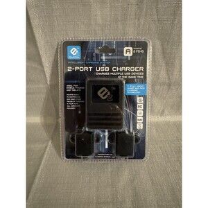 2 Port USB Charger EZ COLLECTION Intelligent Charging System Version A 2FD-B New